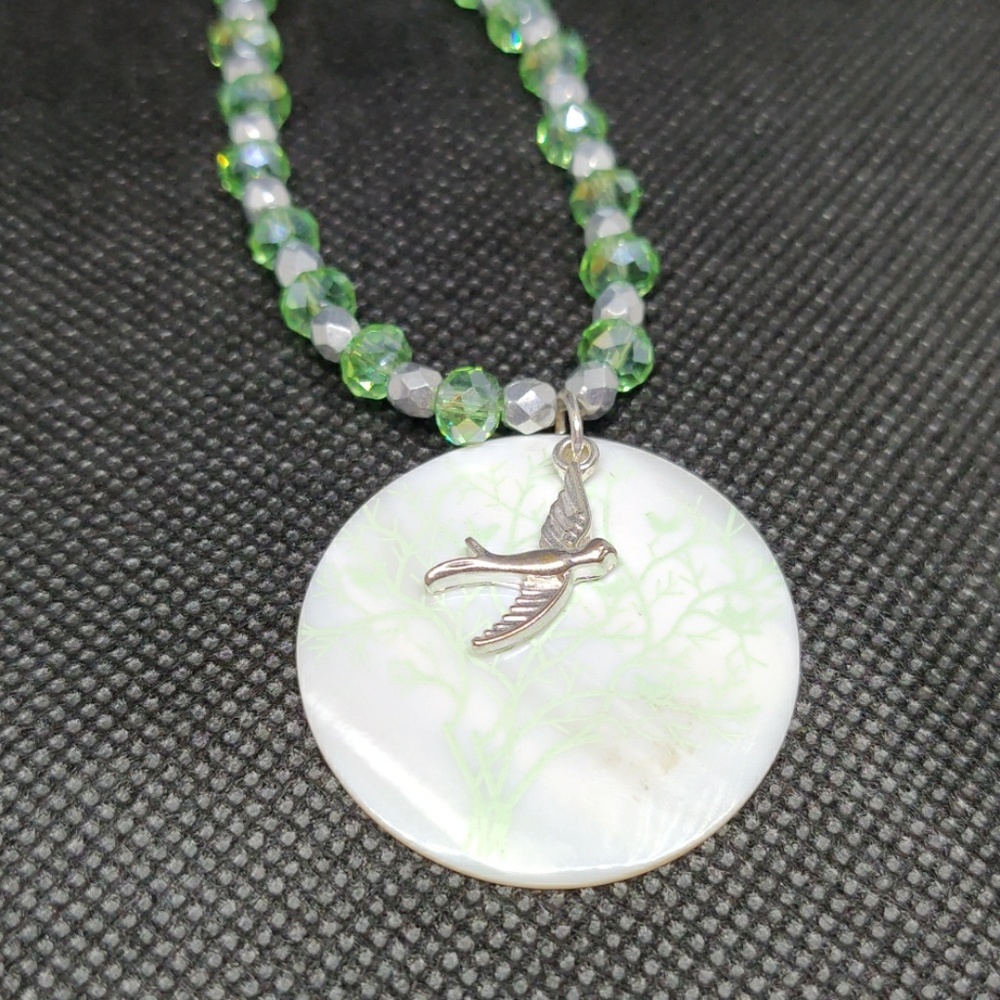 Bird and Tree Necklace